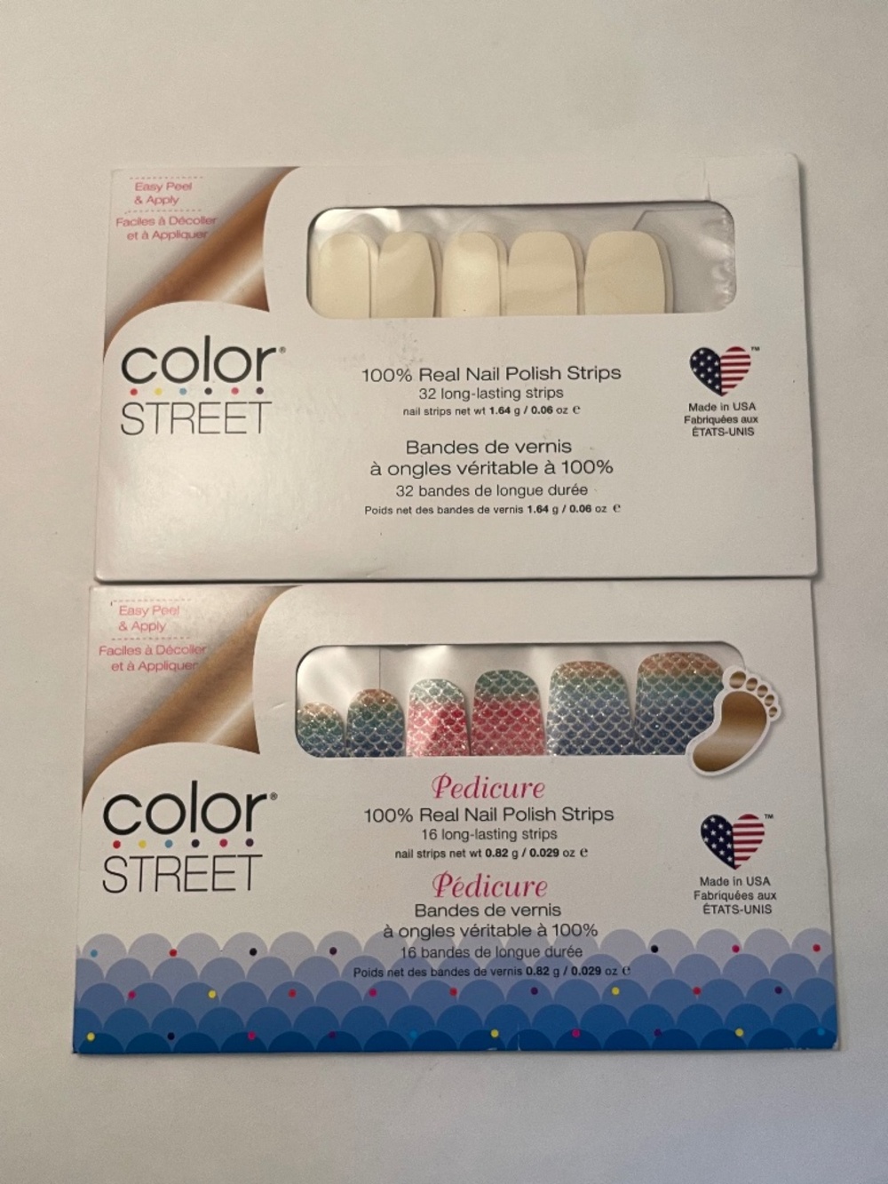 Color Street Real Nail Polish Strips 2 Sets Nails & Pedicure New SEALED